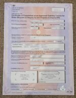 bike certificate